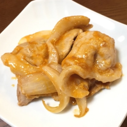 生姜焼き用のお肉で作りました(^-^)調味料がいろいろありますが、全部合わせて絡めるだけなので簡単にできて、とっても美味しかったです！また作ります♪